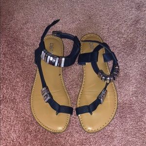 Navy colored Bar III sandals, great condition!
